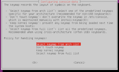 Select keymap from arch list