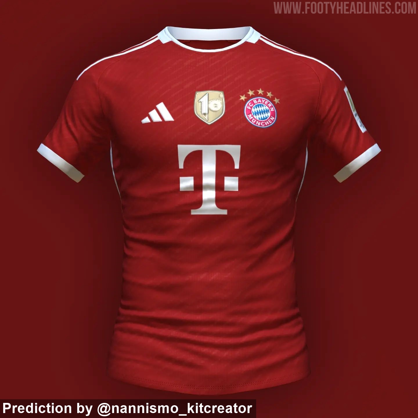 Unique Bayern München 23-24 Home Kit Font Released - Footy Headlines