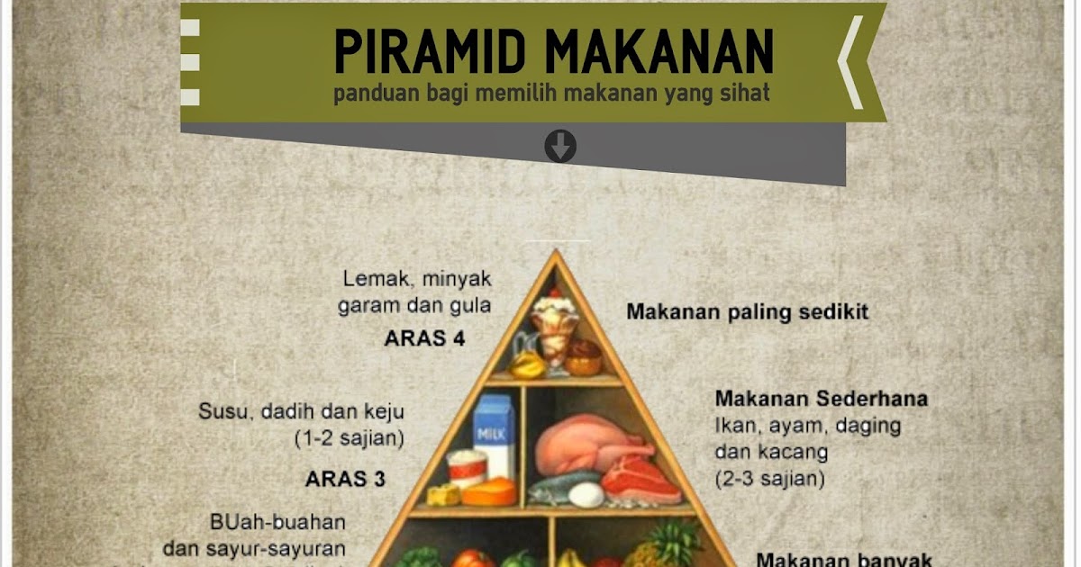 Infografik Piramid Makanan ~ CiKGUHAiLMi