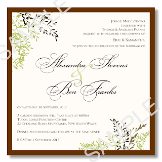 Fall Wedding Invitations