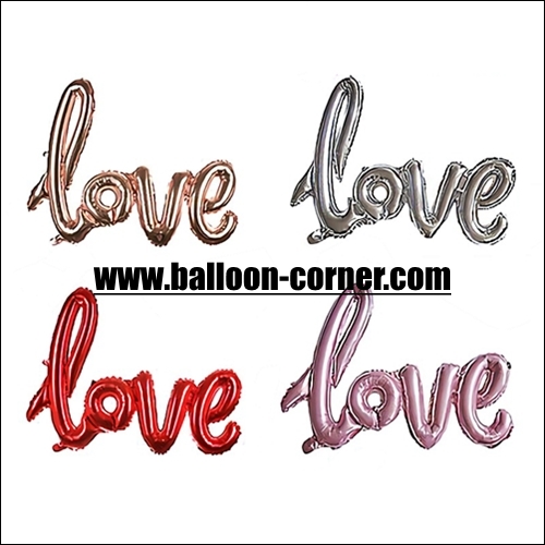 Balon Foil LOVE Letter Latin Mini
