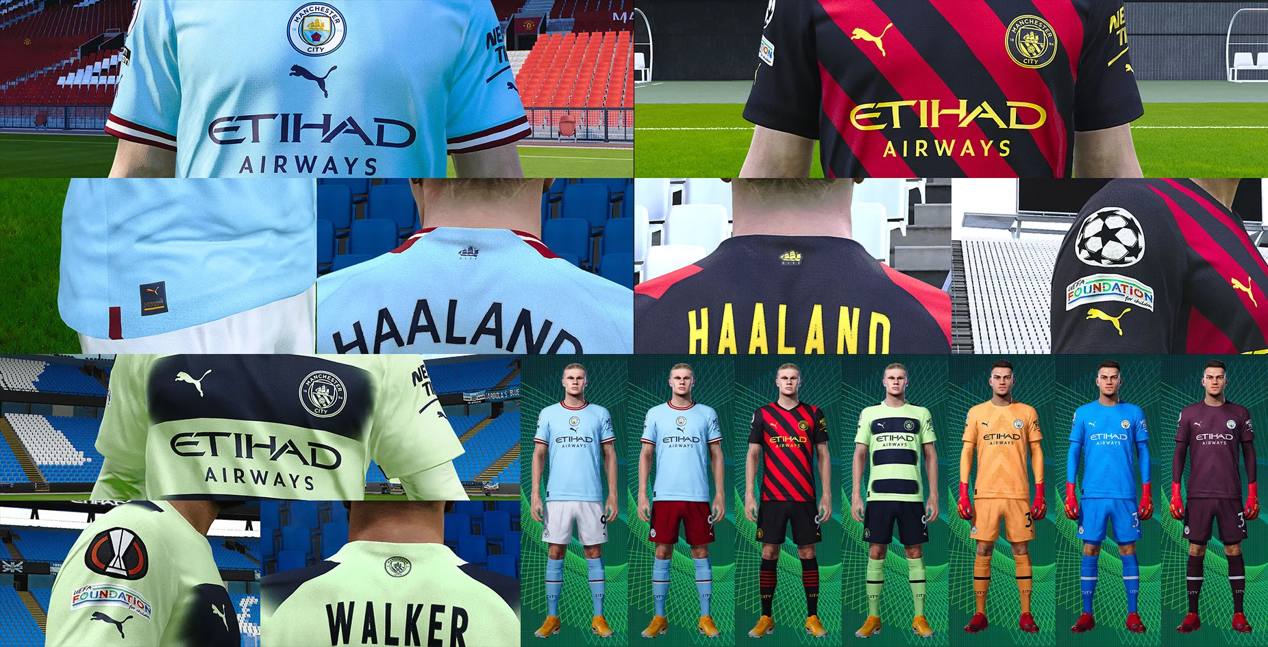 PES 2021 Ultra Hi-res - Manchester City 22/23 Kit Pack