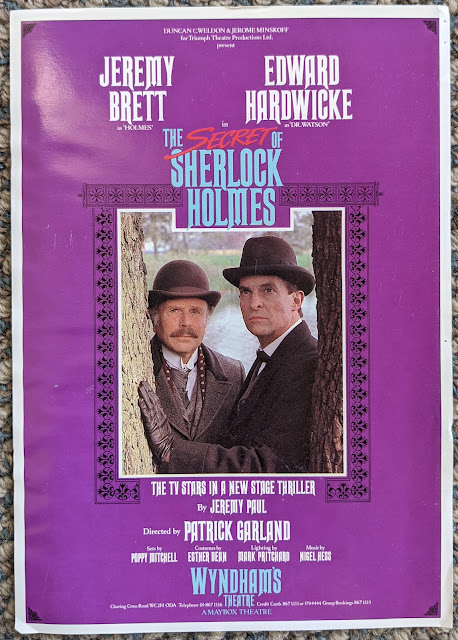 The Secret Of Sherlock Holmes playbill, The Wyndham theatre, 1988