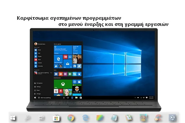 Πως βάζουμε προγράμματα που χρησιμοποιούμε συχνά, στη γραμμή εργασιών ή στο μενού έναρξης των Windows 10