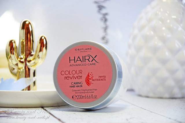 HairX Advanced maska do włosów farbowanych-Oriflame.