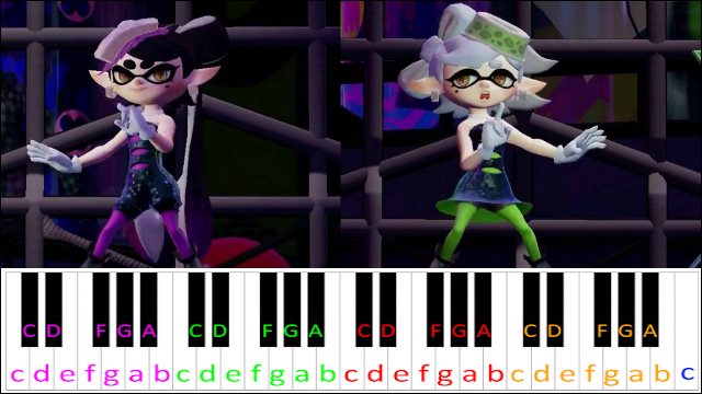 Ink Me Up (Splatoon) Piano / Keyboard Easy Letter Notes for Beginners