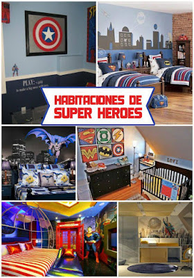 Habitaciones de Super Héroes para niños y adolescentes