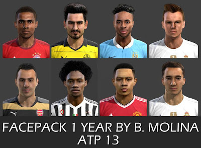 PES 2013 Facepack 1 Year 2015 by B. Molina / ATP13