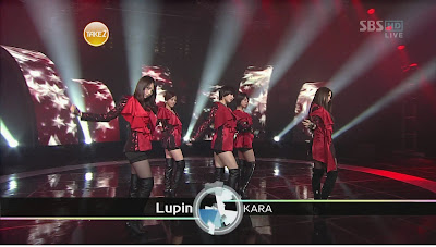 kara SBS Inkigayo Kara Lupin1
