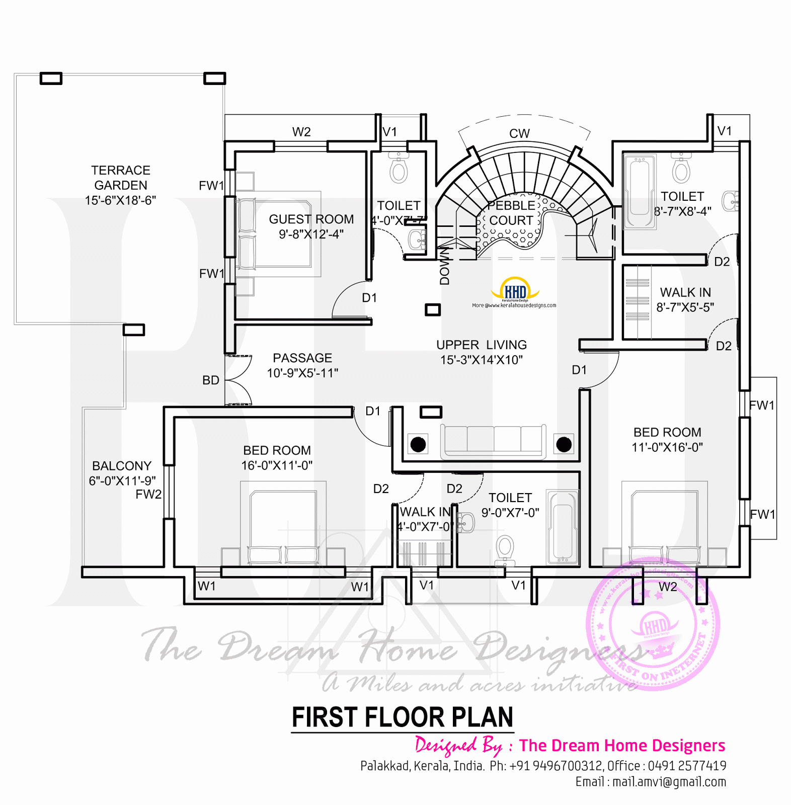  House  plan  with elevation Kerala home  design and floor  plans 