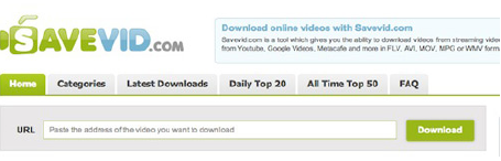 Download Video Di Internet Via SaveVid.Com 2