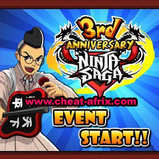 Cheat Anniversary Ninja Saga 2012