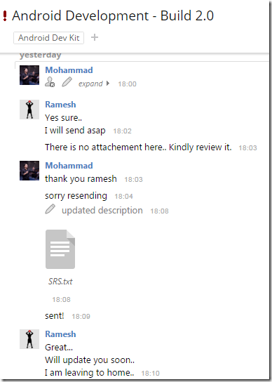 Wrike threaded comments