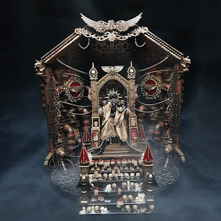 Emperor Golden Throne Warhammer 40k Blanchitsu Grimdark conversion diorama atmospheric