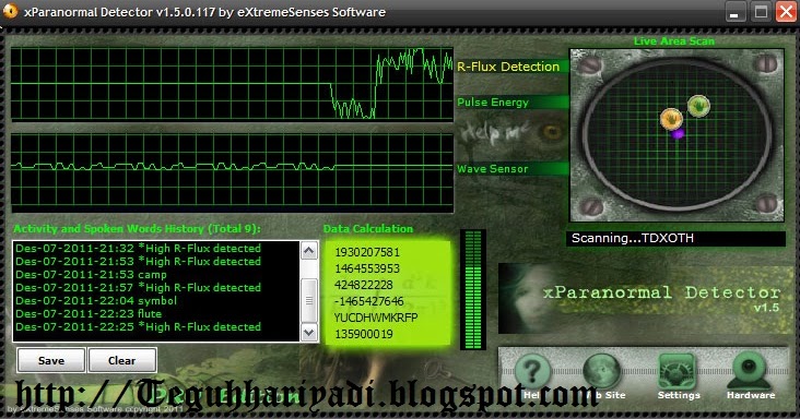 Download Software pendeteksi Hantu (Xparanormal Detector 