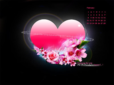 Butterfly Effect:February 2009 Calendar Wallpaper