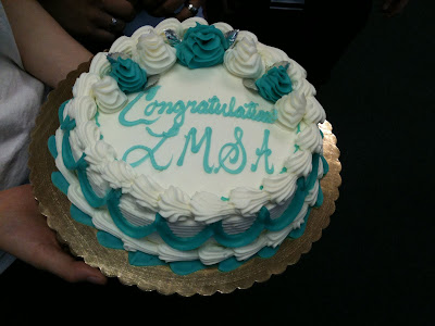 Drexel LMSA Latino medical student association Latinos end of year cake and picture