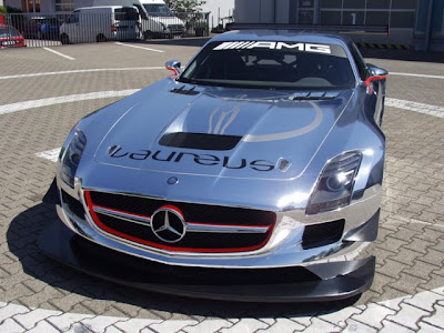 Chrome plated Mercedes SLS AMG