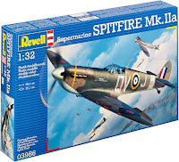Revell 1/32 Supermarine SPITFIRE Mk.IIa (03986) Color Guide & Paint Conversion Chart