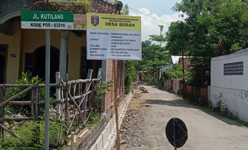 Infrastruktur Drainase, Komitmen Pemdes Beran Dalam Mewujudkan Lingkungan Yang Sehat