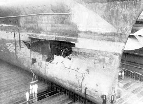20 June 1940 worldwartwo.filminspector.com Kriegsmarine Gneisenau torpedo damage