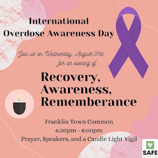 Candlelight Vigil for Overdose Awareness Day - Aug 31 at 6:30 PM