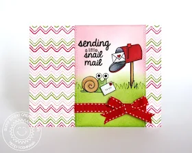 Sunny Studio Stamps Sending Snail Mail Card (using Bunny Borders, Backyard Bugs & Sending My Love)