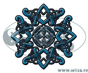 tattoo design: celtic pendant and celtic cross 