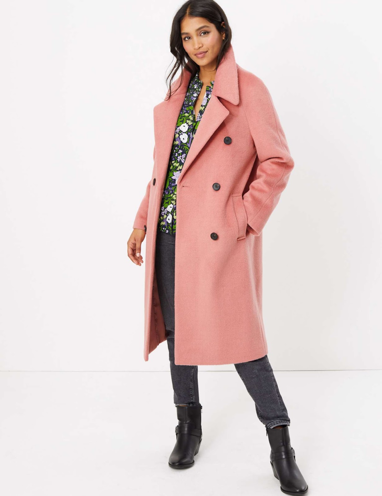 Marks and Spencer raglan sleeve overcoat