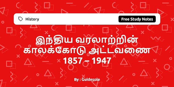 இந்திய வரலாற்றின் காலக்கோடு அட்டவணை 1857 – 1947