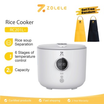 ZOLELE RC201L 2L Low Sugar Rice Cooker Penanak Nasi Multi-Function Cooker