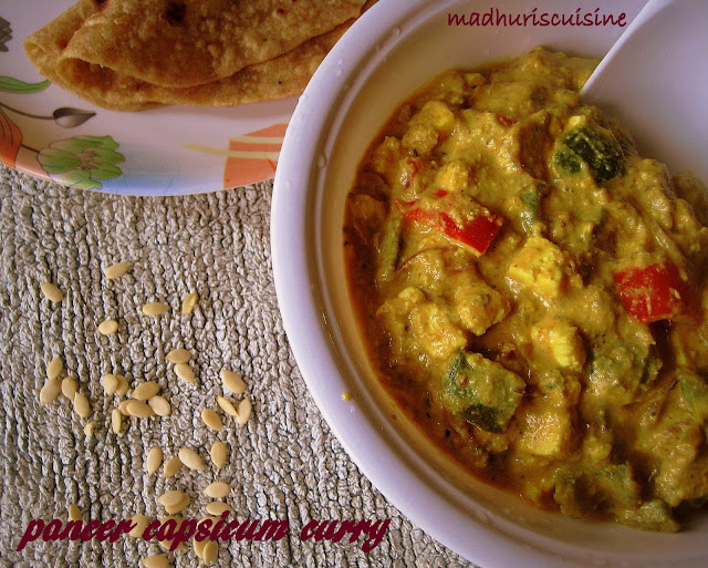 paneer capsicum curry