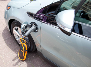 Chevrolet Volt Recharging - Source: General Services Administration