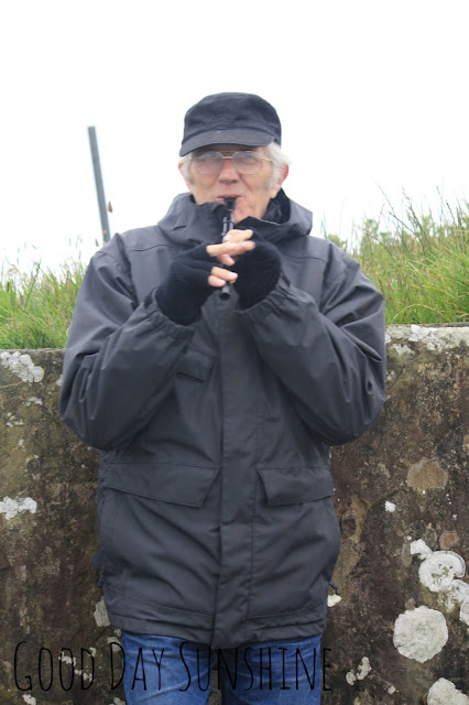 Irish man playing the flute