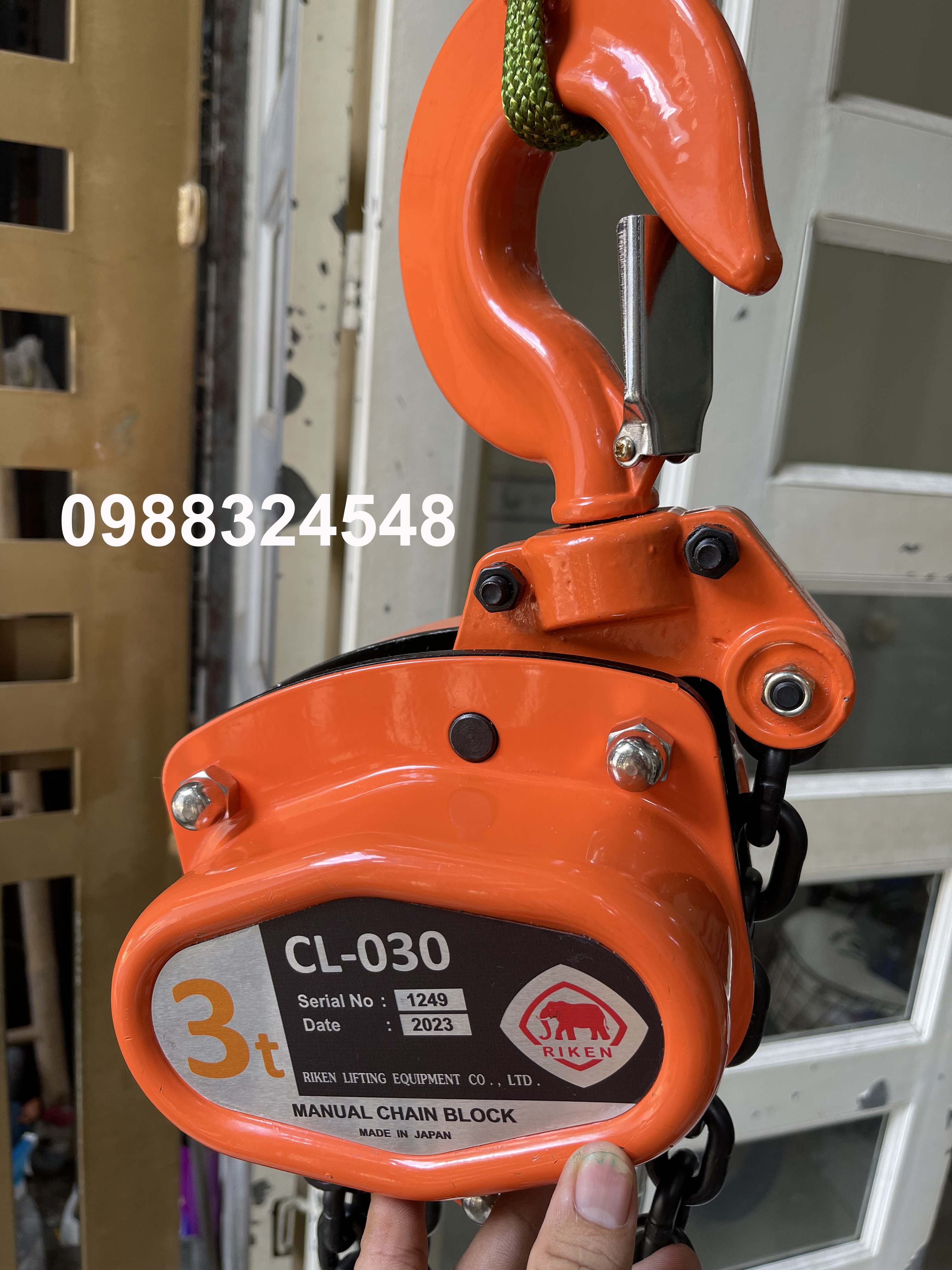 Pa lăng kéo tay Riken 3 tấn CL030 / CL030 Riken Manual Chain Hoist