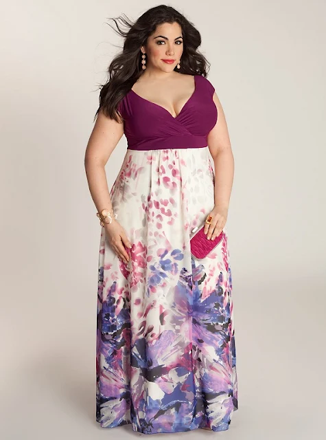 Resultado de imagem para vestidos plus size para casamento de dia