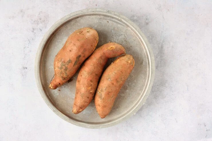 Sweet Potatoes on tray