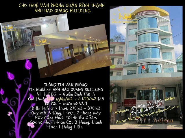 Cho thuê văn phòng Ánh Hào Quang Building quận Bình Thạnh