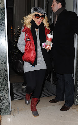 Christina Aguilera Stepping out in London