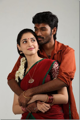 Dhanush and Tammanna in Vengai hot stills