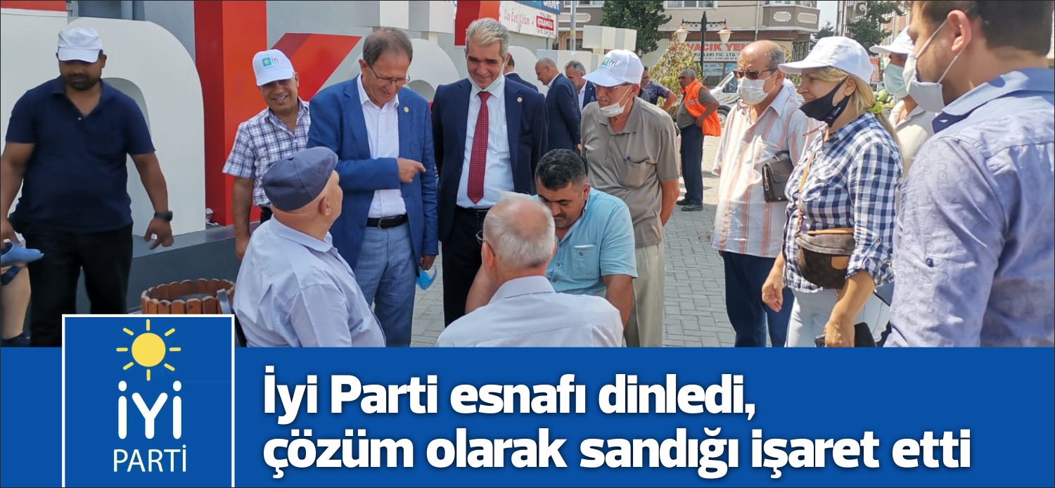 Edirne İyi Parti Uzunköprü de esnafı dinledi, çözüm olarak sandığı işaret etti