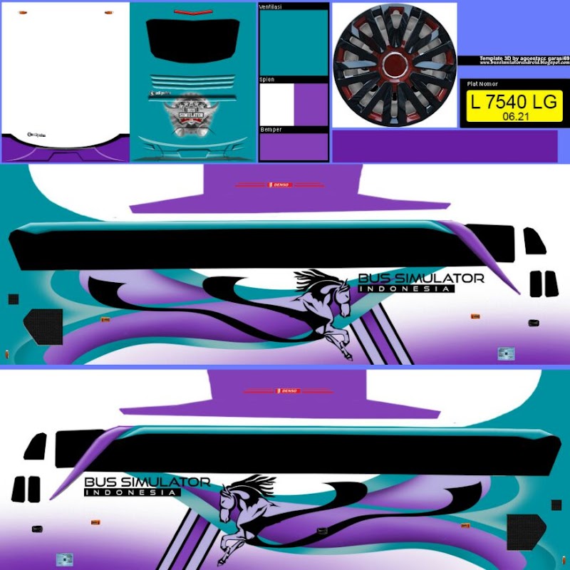 12+ Livery Bussid Pandawa 87