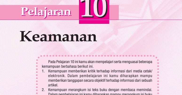Materi Bahasa Indonesia Kelas 10