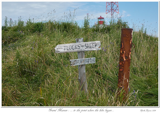 Grand Manan: ... to the point where the hike began...