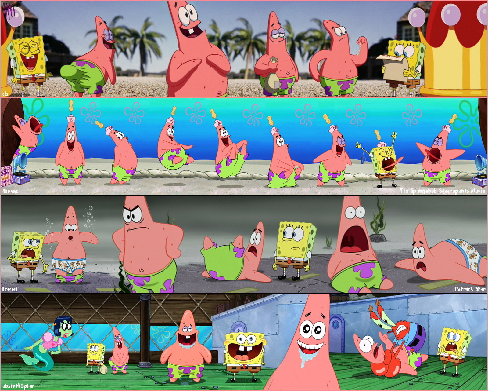 Meme Lucu Patrick Spongebob Stok Gambar Lucu