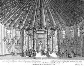 The Rotunda at Vauxhall 1752 from London Pleasure  Gardens of the 18th Century by W & AE Wroth (1896)