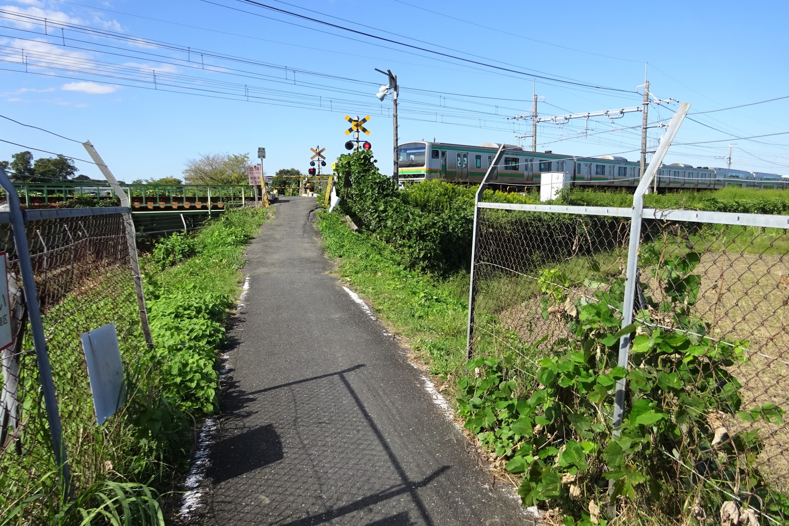 ここから蓮田駅まで自転車