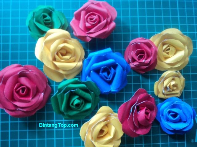 Kerajinan Bunga Mawar Dari Kertas Asturo Paper Rose Flower Bintangtop Com Dunia Ide Dan Kreativitas Tanpa Batas
