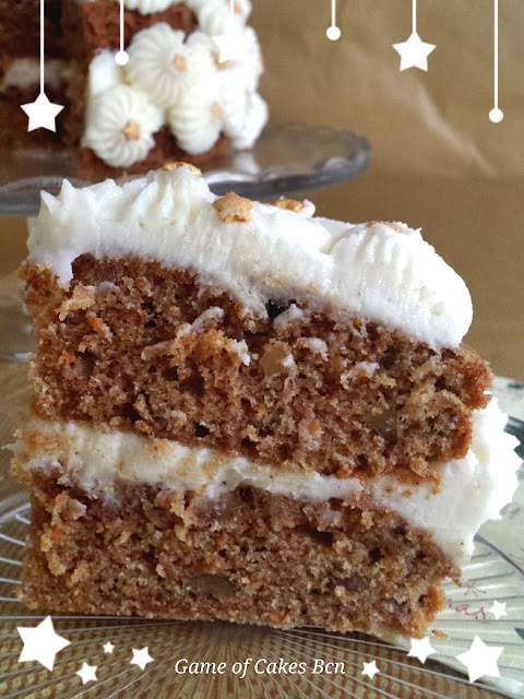 Carrot cake especiado tarta de zanahoria para navidad