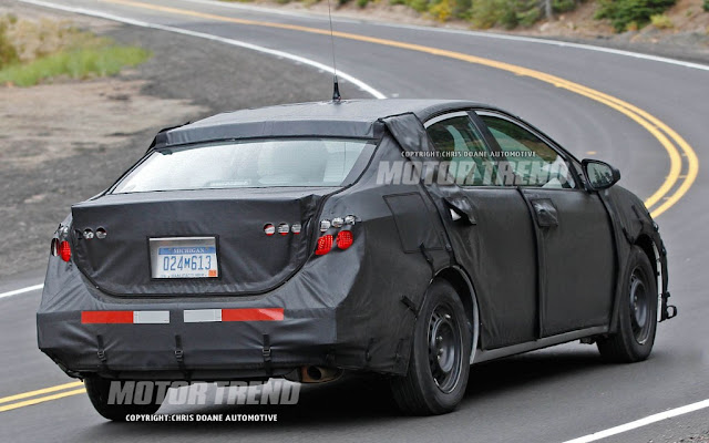 Novo Toyota Corolla 2014 é flagrado nos EUA